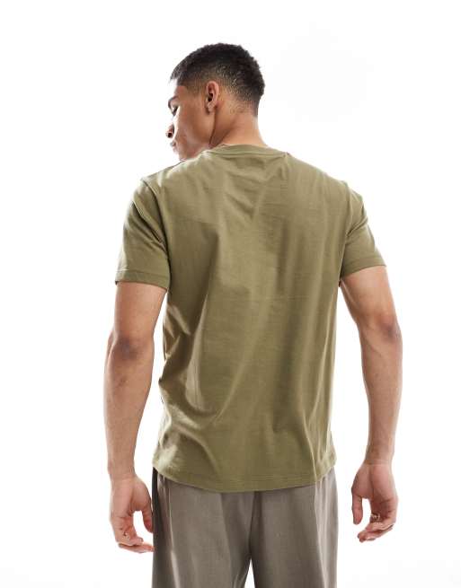 ASOS DESIGN – T-shirt basic o regularnym kroju w kolorze khaki  , 2 z 4