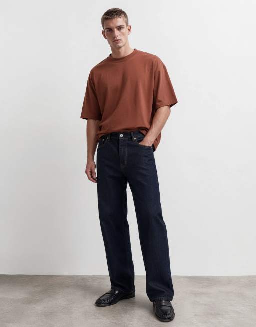 ASOS DESIGN - T-shirt basic oversize marrone, 9 di 10
