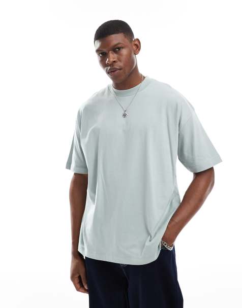 ASOS DESIGN - T-shirt basic oversize verde salvia - view 1