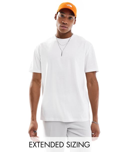 ASOS DESIGN - T-shirt basique décontracté - Blanc - view 1