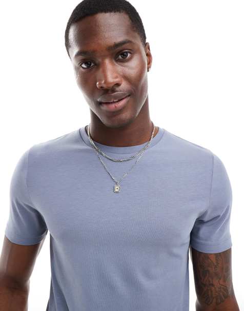 ASOS DESIGN - T-shirt basique moulant - Bleu - view 1