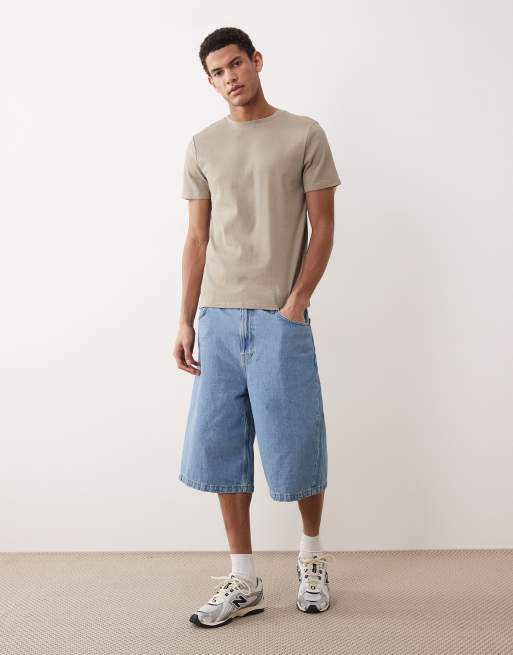 ASOS DESIGN - T-shirt basique moulant en tissus côtelé - Kaki, 2 de 5