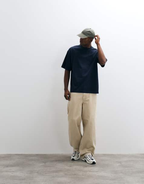 ASOS DESIGN - T-shirt basique oversize - Bleu marine - view 1