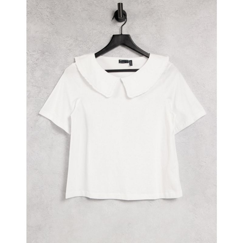 DESIGN - T-shirt bianca con colletto