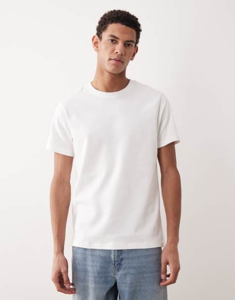 ASOS DESIGN - T-shirt bianca super pesante regular fit - view 1