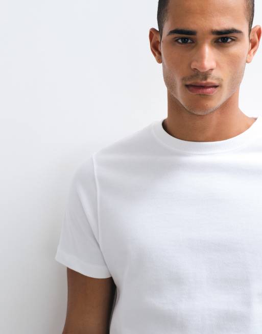 ASOS DESIGN - T-shirt bianca super pesante regular fit, 2 di 5