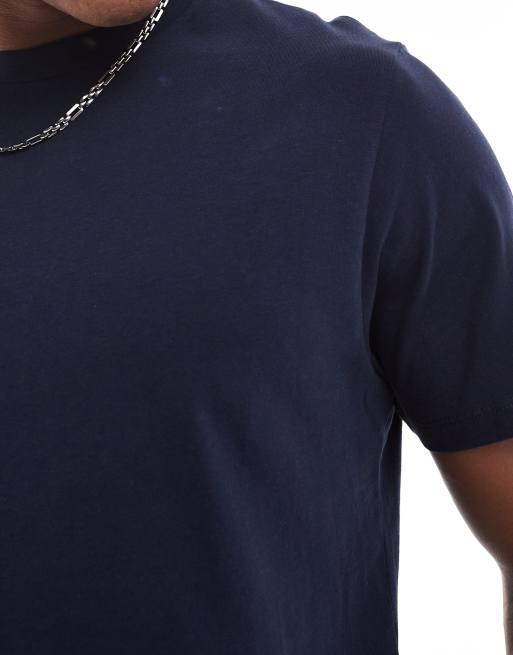 ASOS DESIGN - T-shirt blu navy con stampa celestiale sulla schiena, 3 di 4