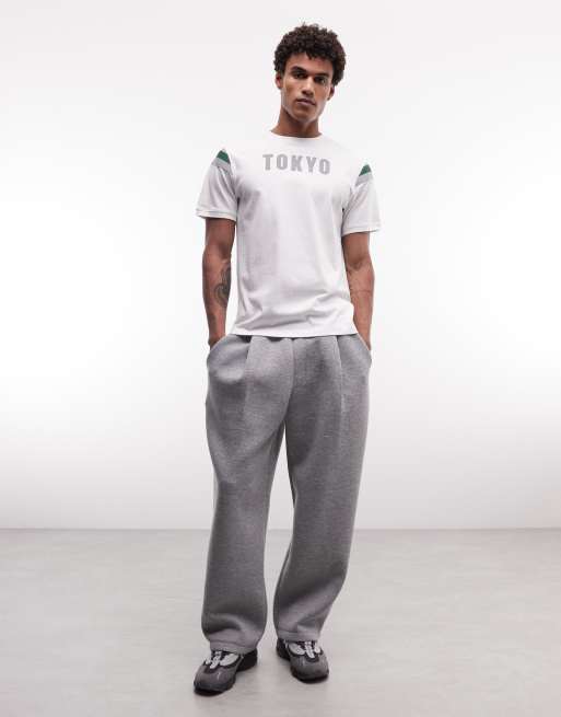 ASOS DESIGN - T-shirt classica cut and sew bianca con scritta "Tokyo", 4 di 5