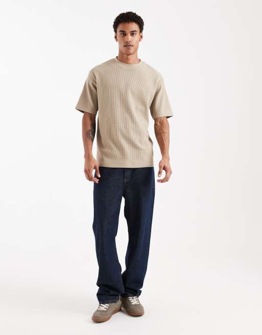 ASOS DESIGN - T-shirt comoda beige, 2 di 5