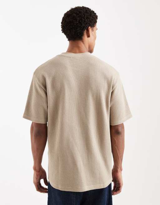 ASOS DESIGN - T-shirt comoda beige, 3 di 5