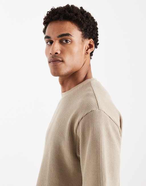 ASOS DESIGN - T-shirt comoda beige, 4 di 5