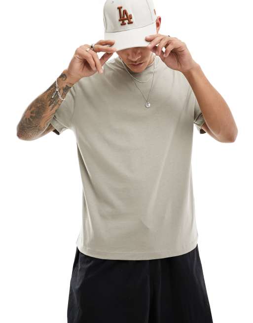 ASOS DESIGN - T-shirt comoda color tortora 