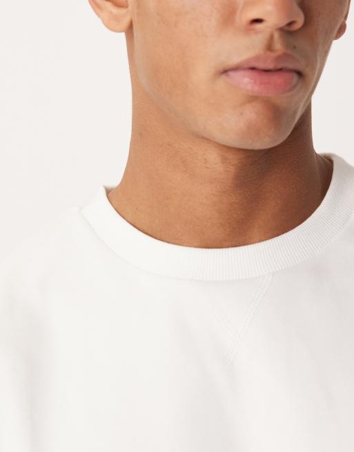 ASOS DESIGN - T-shirt comoda premium bianca in tessuto interlock, 5 di 5