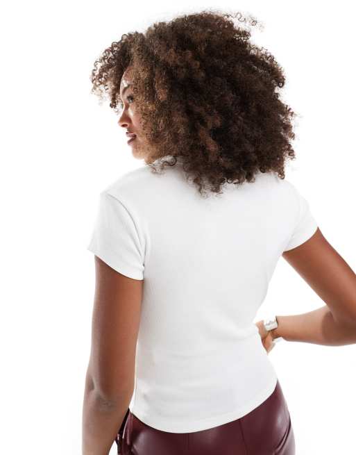 ASOS DESIGN - T-shirt corta bianca con stampa di Betty Boop, 2 di 4