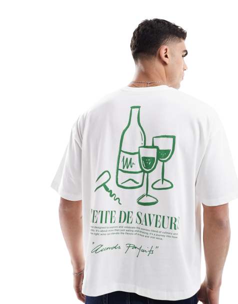 ASOS DESIGN - T-shirt coupe carrée oversize à imprimé style bande dessinée - Blanc - view 1