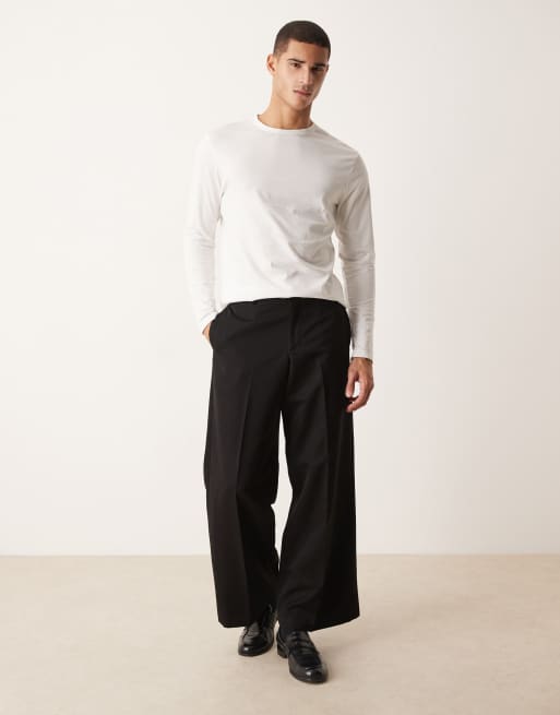 ASOS DESIGN - T-shirt coupe classique à manches longues en coton supima de qualité supérieure - Blanc, 2 de 5