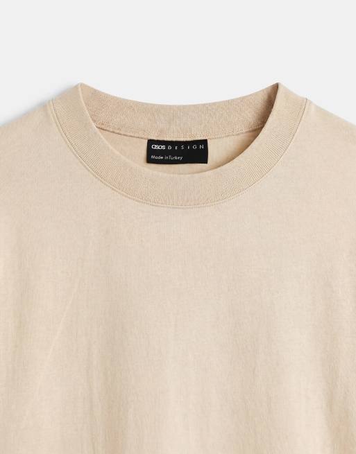 ASOS DESIGN - T-shirt décontracté à manches longues - Jaune délavé, 9 de 9
