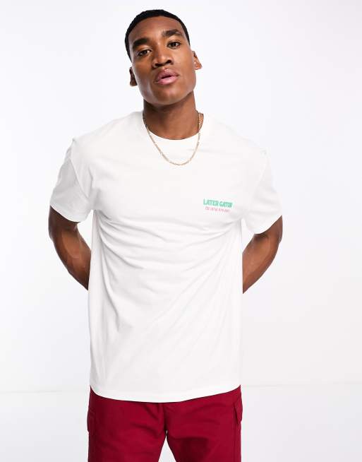 ASOS DESIGN - T-shirt décontracté avec imprimé BD au dos - Blanc, 2 de 4