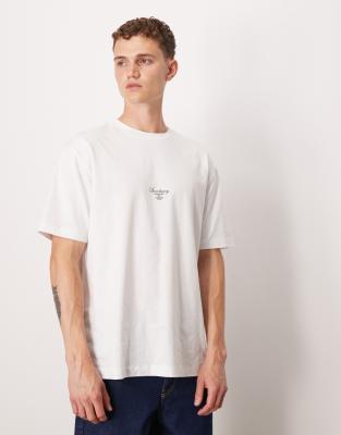 ASOS DESIGN - T-shirt décontracté avec imprimé sur la poitrine - Blanc - view 1