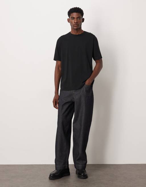 ASOS DESIGN - T-shirt décontracté en coton SUPIMA® de qualité supérieure - Noir, 2 de 5