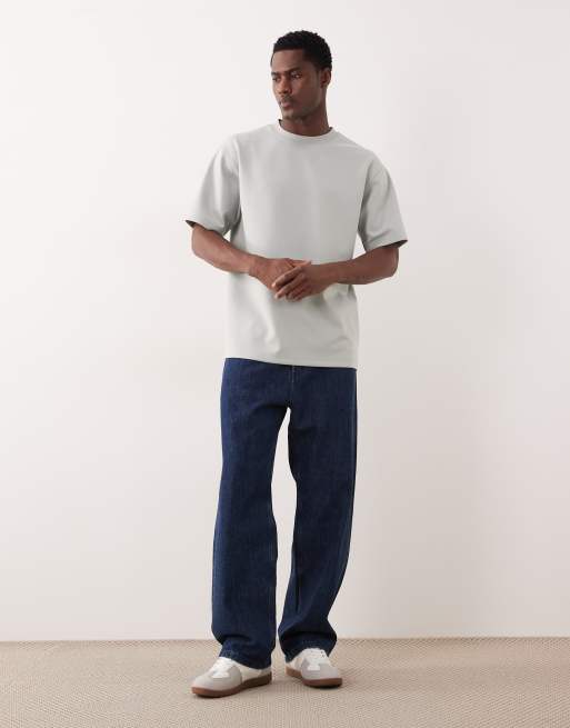 ASOS DESIGN - T-shirt décontracté en maille interlock de qualité supérieure - Vert, 2 de 5