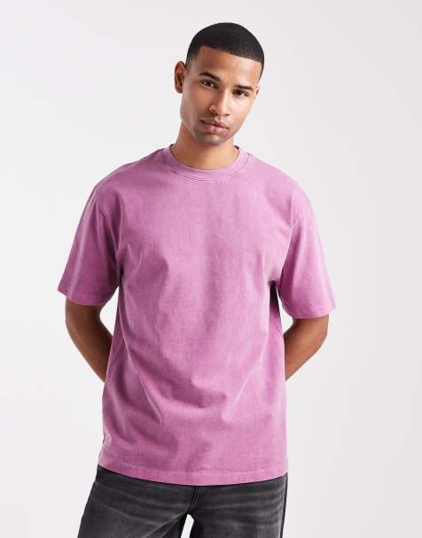 ASOS DESIGN - T-shirt décontracté épais - Rose teint sur pièce - view 1