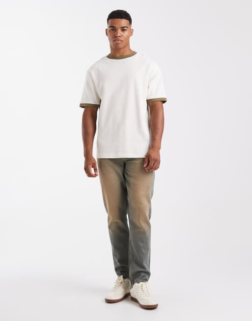 ASOS DESIGN - T-shirt décontracté épais texturé - Crème, 2 de 5