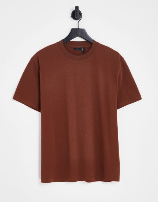 ASOS DESIGN - T-shirt décontracté - Marron foncé 