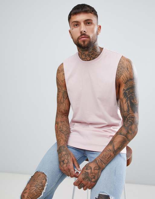 Asos Design T Shirt Décontracté Sans Manches Avec Emmanchures Larges