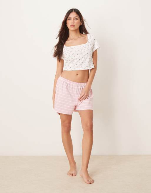 ASOS DESIGN T-shirt del pigiama con stampa di frutta mix match