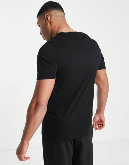 ASOS DESIGN - T-shirt en coton mélangé à encolure dégagée - Noir - BLACK, 2 de 4