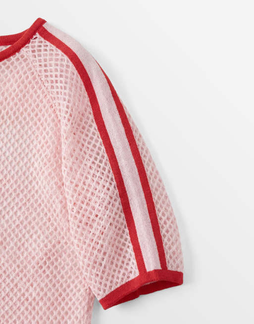 ASOS DESIGN - T-shirt en maille ajourée, 8 de 8