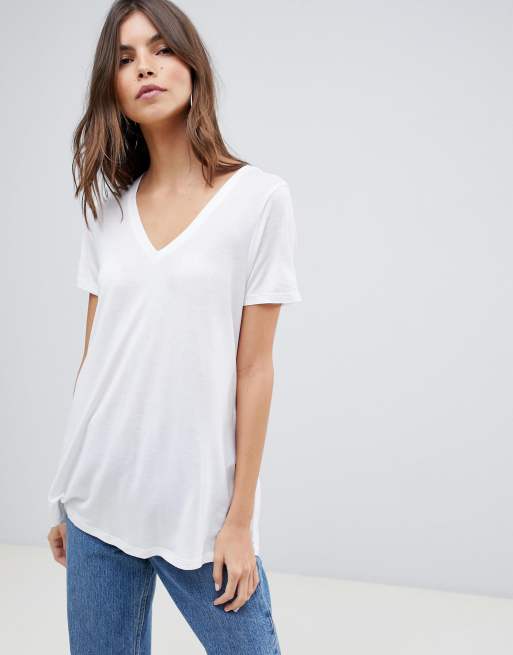 Tee shirt sales fluide blanc