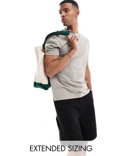 ASOS DESIGN - T-shirt girocollo basic color pietra - view 1