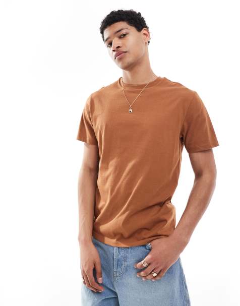 ASOS DESIGN - T-shirt girocollo basic color ruggine - view 1