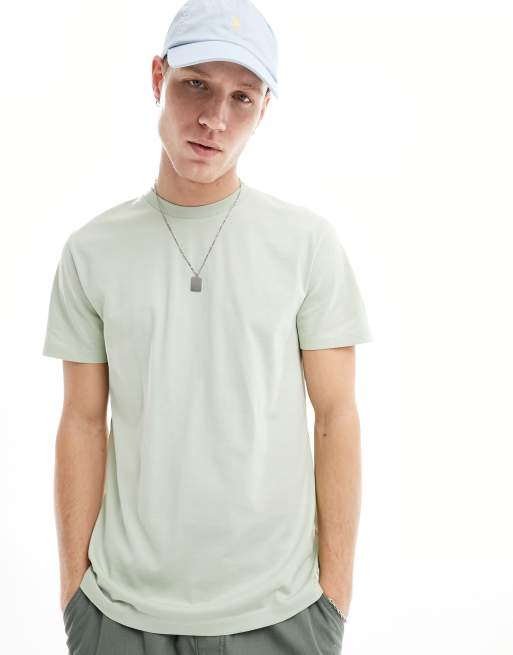 ASOS DESIGN - T-shirt girocollo basic color salvia