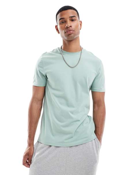 ASOS DESIGN - T-shirt girocollo basic color verde chiaro - view 1