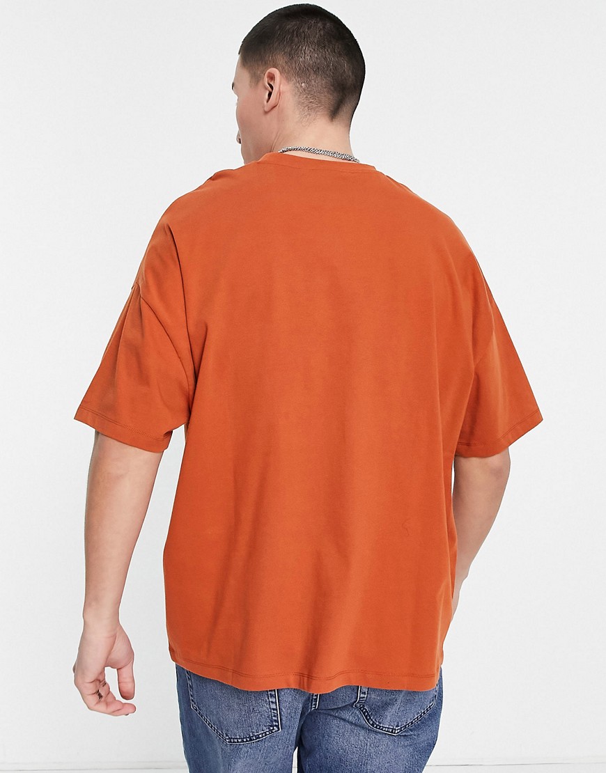 T-shirt girocollo oversize marrone - ASOS DESIGN T-shirt donna  - immagine2