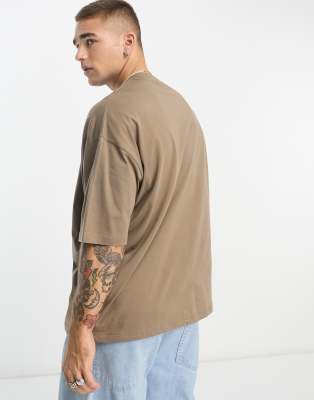 T-shirt girocollo oversize marrone-Brown - ASOS DESIGN T-shirt donna  - immagine2