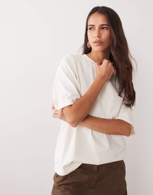 ASOS DESIGN T-shirt graphique à épaulettes « WTF is minimalist » blanc, 4 de 4