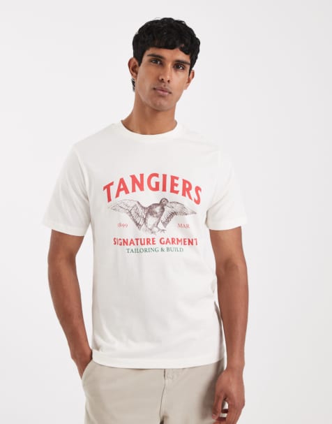 ASOS DESIGN - T-shirt imprimé oiseau - Crème - view 1