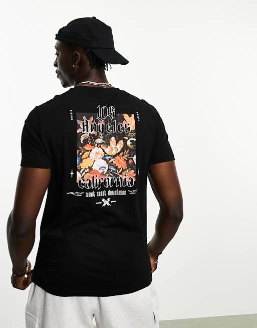 Floral California Baseball Tee (Black Design) Floral California Baseball Tee (Black Design)