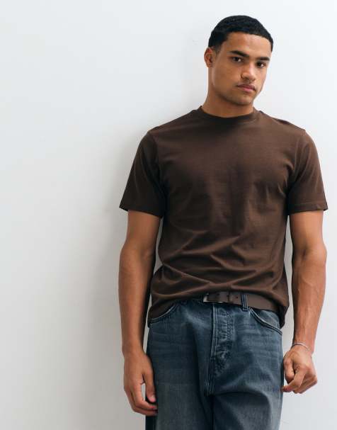 ASOS DESIGN t-shirt in brown  - view 1