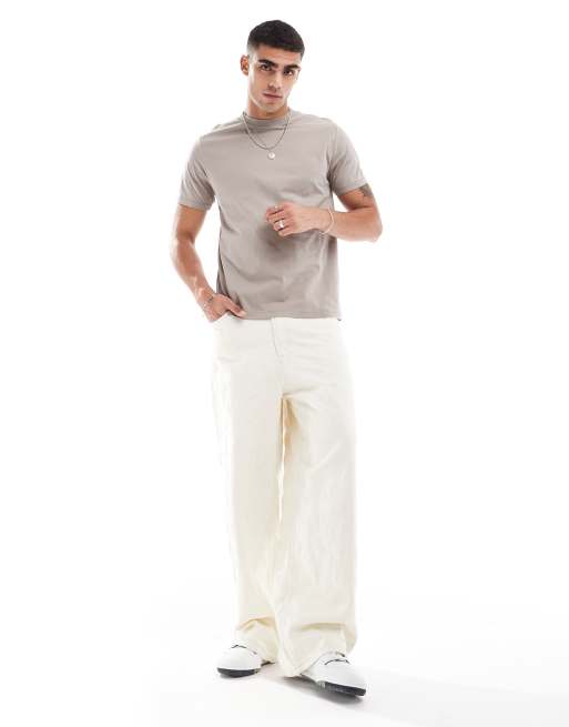 ASOS DESIGN t-shirt in cinder with California back print, 3 of 4