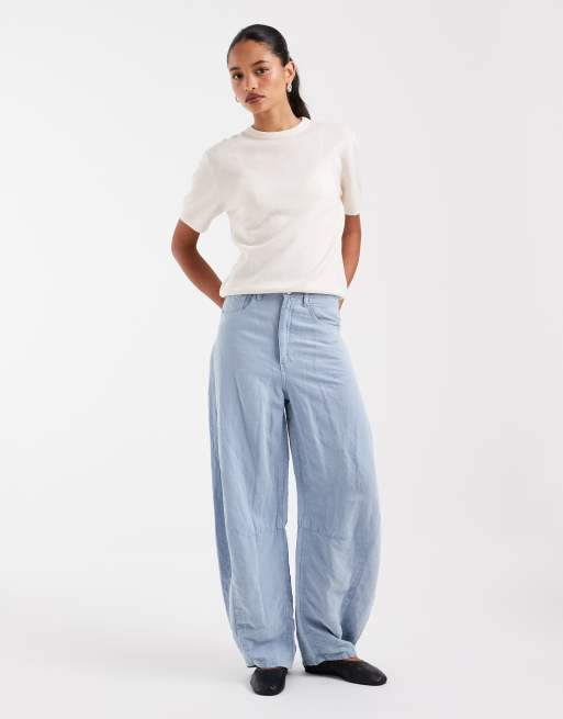 ASOS DESIGN T-shirt in lana merino 100% crema, 2 di 4