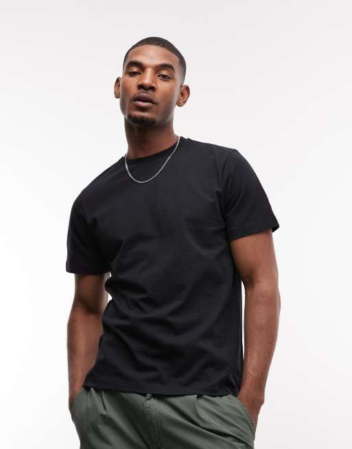 ASOS DESIGN – T-Shirt in Schwarz mit „Kyoto“-Schriftzug in regulärer Passform, 5 von 5
