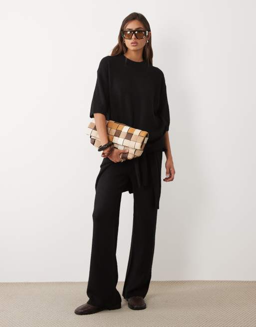 ASOS DESIGN – Gestricktes Set in Schwarz, 3 von 4