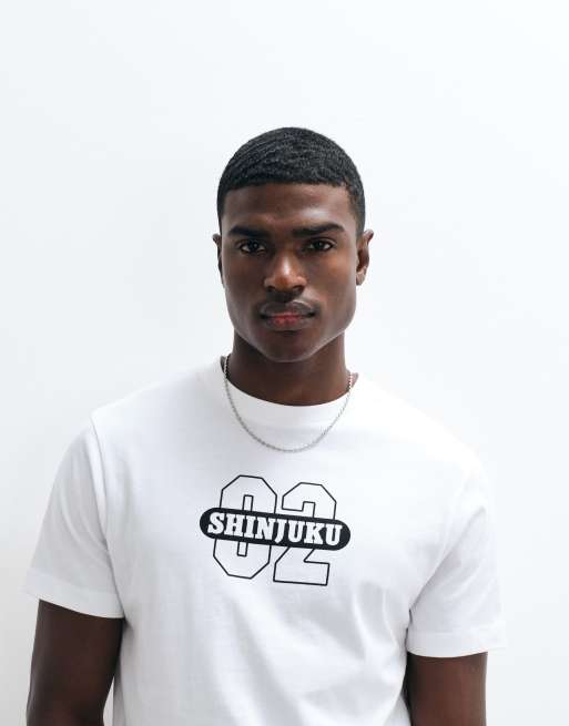 ASOS DESIGN – T-Shirt in Weiß mit Textgrafik, 4 von 5