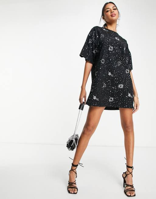 Bling t shirt dress online