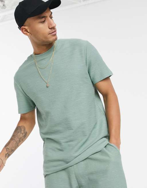 ASOS DESIGN - Ensemble en jersey texturé - Vert foncé, 2 de 3